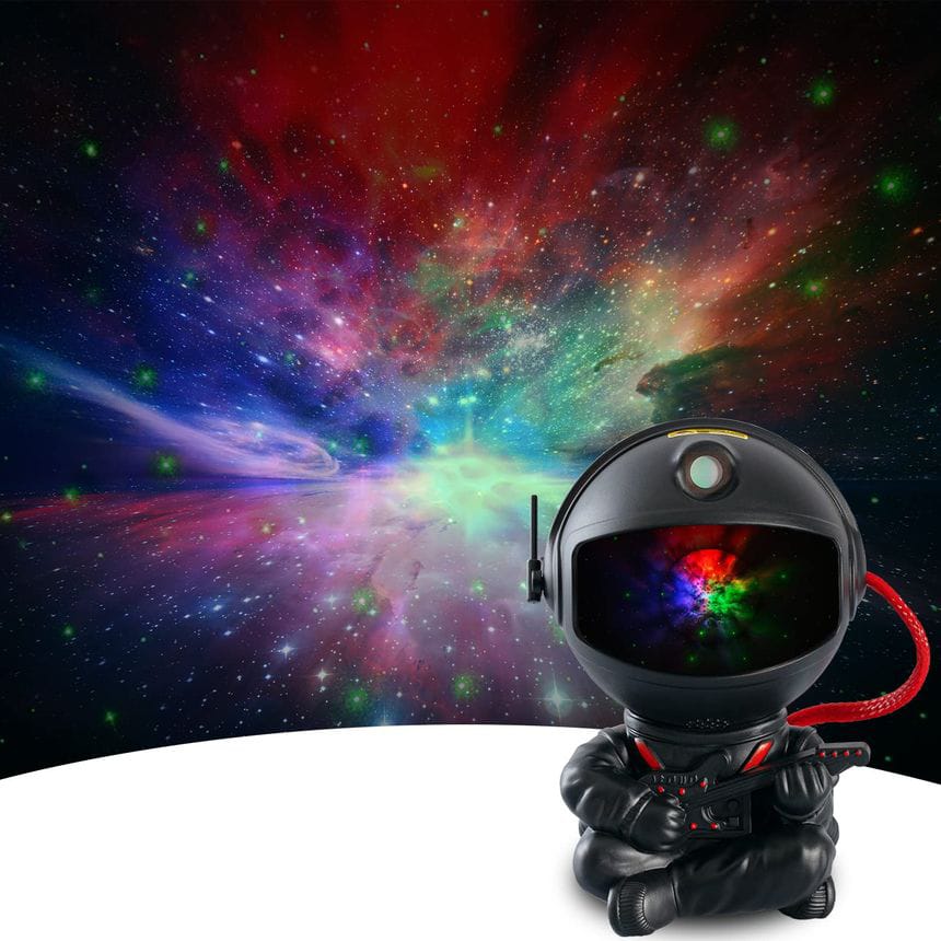 MINI ASTRONAUTA PROYECTOR NEGRO